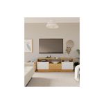 Rack TV Ricchezze Mundial 2 Puertas 1.80 Mts Hickory Blanco_0000_Rack mundial hickory blanco ambientacion270624.jpg