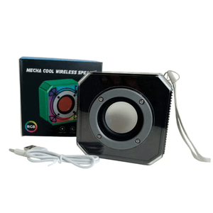 Parlante Portátil Suono AYV0284 2" RGB Blanco Luces Led