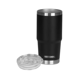 Vaso con Doble Pared Waterdog BORDA700BK 700 ml Negro Acero