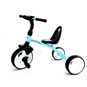 Triciclo Xg-7741 con Respaldo Celeste Bebitos