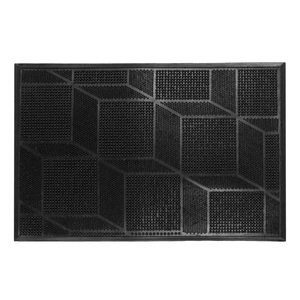 Felpudo Entrada De Goma Negro 40 x 60