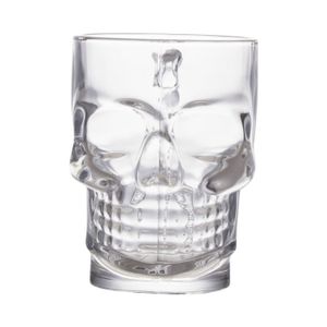 Set x2 Jarro Chopp Calavera de Vidrio 500 cc