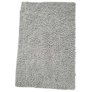 Alfombra Shaggy Gris 40x60 cm de Algodón