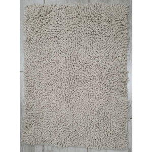 Alfombra Shaggy Natural 40x60 cm de Algodón