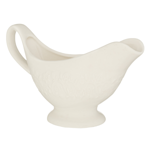 Salsera Labrada de Cerámica 15x4x8.5 cm Blanco