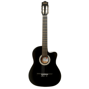 Set de Guitarra Electroacústica Sunset AC001L-39 Bk con Afinador