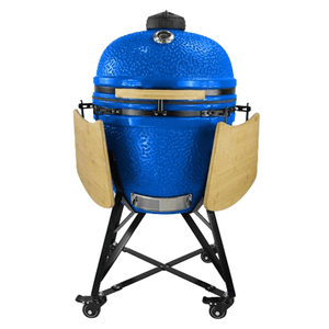 Kamado OMEGA XL 23" OX23A Azul Parrilla Ahumador Movil