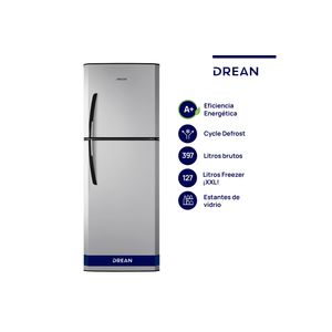 Heladera Cíclica Drean HDR400F30S 397L Silver