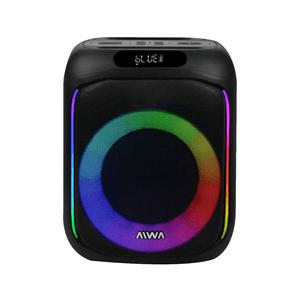 Parlante Aiwa AW-P2016A Luces RGB 5000W PMPO Negro