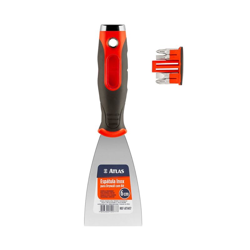 Atlas: Espátula Inox Drywall Con Puntas