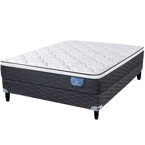 Sommier y Colchón de Resortes 2 Plazas Monett Confort 150x190 cm