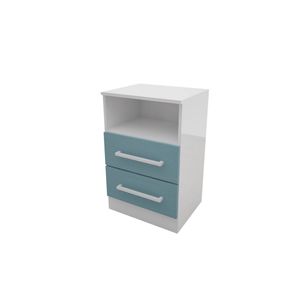 Mesa de Luz Infantil Delos DJ120 2 Caj Azul