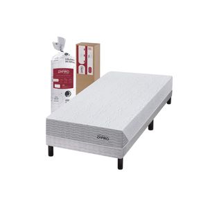 Conjunto Sommier en caja y Colchón Zafiro Express Light de 1 plaza 80x190