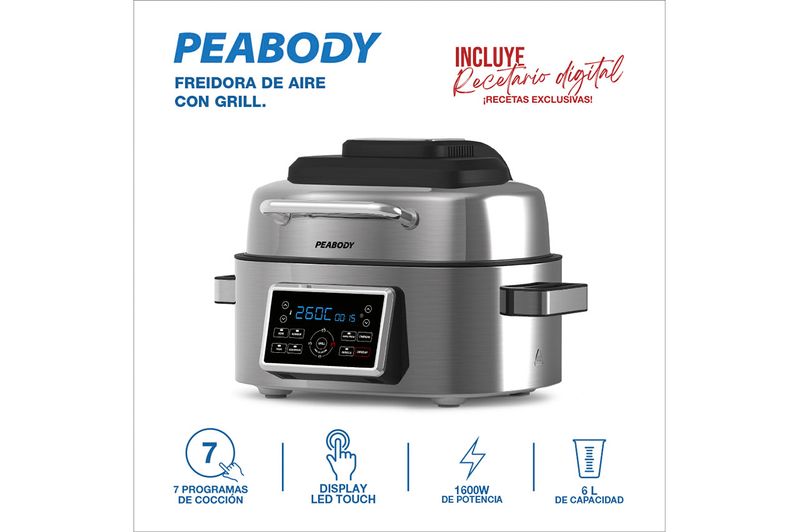 Freidora-sin-Aceite-Peabody-PE-AFG01X-con-Grill-6Lts