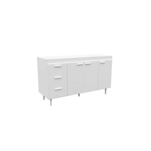 Bajo Mesada Mosconi 3 Ptas BM140SB 139x82 cm Blanco