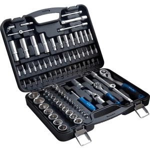 Set Tubos y Llaves 94 Piezas 1/4 y 1/2 KLD1847 Plateado