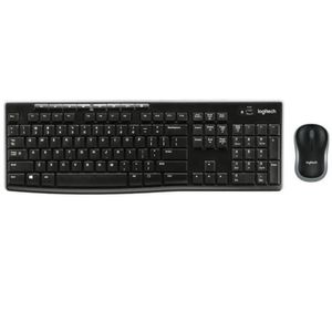 Teclado Logitech Combo Desktop Wireless MK270 Negro