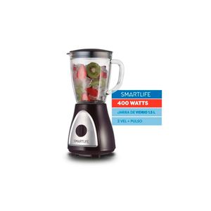 Licuadora Smartlife Sl-bl1008b 400w Vaso De Vidrio 1.5 Lts