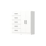 Chifonier Orlandi 3402 2 Puertas 5 Cajones Blanco_0001_3402 BLANCO