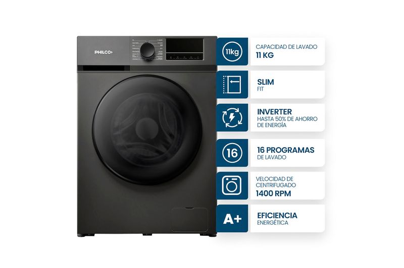 Lavarropas Inverter Carga Frontal Philco 11Kg PHLF1114GI Gris_0004_Copia de PHLF1114BI_3-100