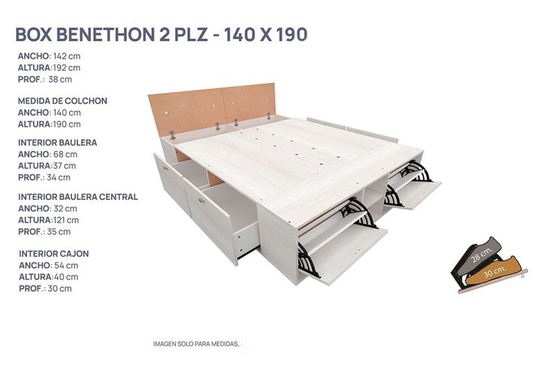Box Benethon Mosconi BOXBEN2P 1,40 Mts Tissa Venezia