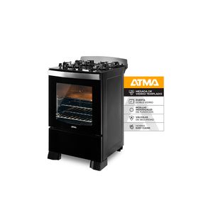 Cocina Atma Multigas 94CCM056N 56 cm Negro