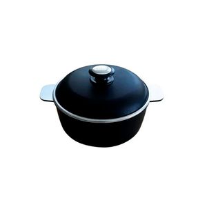 Cacerola con Tapa Asas Avelino 24cm Black Diamon BD1002