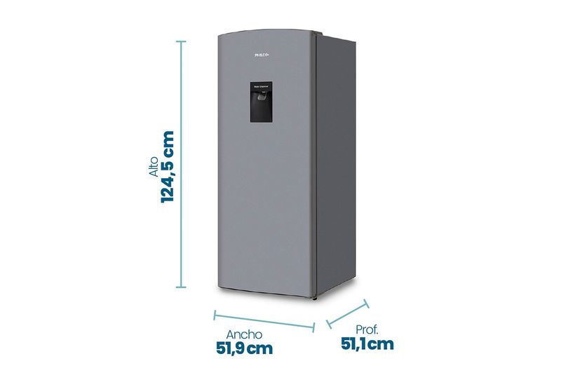 Heladera One Door Philco con Dispenser 94PHSD179PD2 161L Plata_0000_Copia de PHSD179PD2_3-100