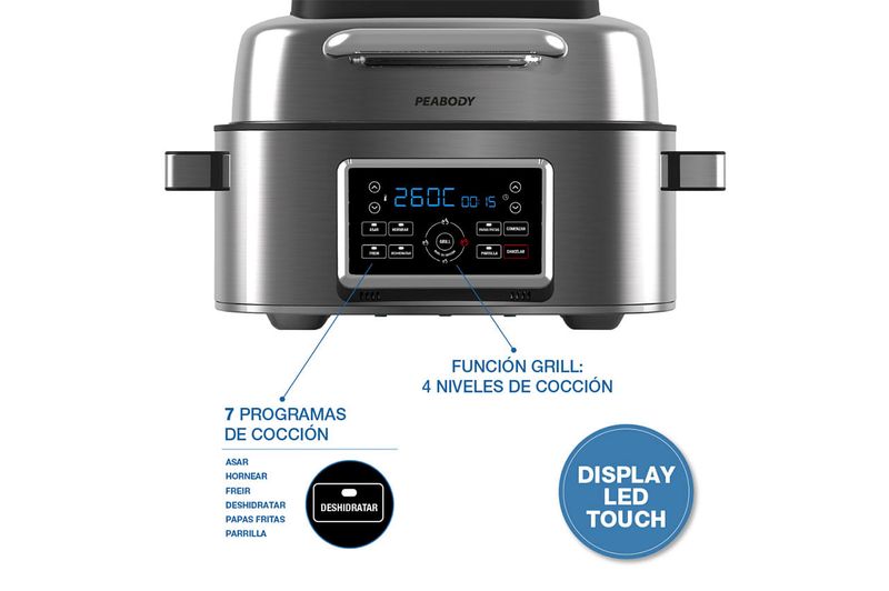 Freidora-sin-Aceite-Peabody-PE-AFG01X-con-Grill-6Lts