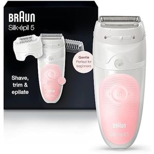 Braun Depilator Silk-épil 5 5-620, depilación para mujeres, afeitadora y recortadora, sin cables,