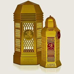 Al Haramain Golden Oud - Perfume para mujeres y hombres - Fragancia picante ámbar - Elegancia