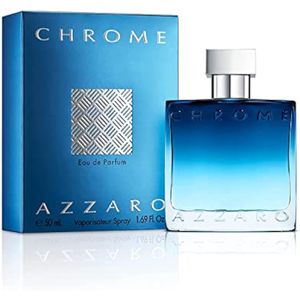 Azzaro Eau de Parfum cromado – Colonia fresca para hombre acuática – Fragancia Fougère, aromática y