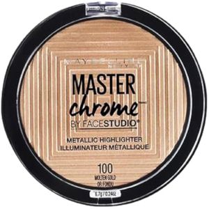 Maybelline New York Face Studio Master Cromo Metálico Marcador, Oro Fundido, 0,24 oz