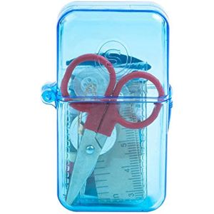 Singer kit de costura en estuche con forma de huevo, color rosa.