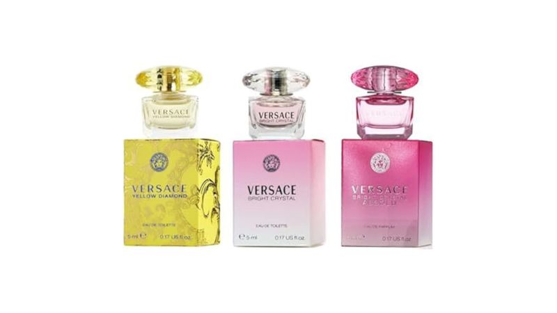 Versace Miniature Variety Trio Collection Perfume Set de regalo