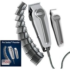 Wahl USA Pro Series Premium Combo Corded Clipper y kit de recortadora inalámbrica para cortar el