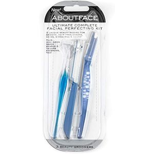 Kai About Face Ultimate Kit completo de perfeccionamiento facial para afeitado y exfoliación,