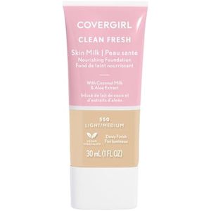 COVERGIRL, Clean Fresh Skin Milk - Base de maquillaje, tono Light/Medium (claro/medio), 1 unidad (el