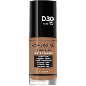 COVERGIRL TruBlend Base líquida mate color bronce, 1.01 onzas líquidas (paquete de 1)