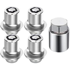 Llave de bloqueo de rueda M12 x 1.5 Tuerca de llanta de 1.34 pulgadas compatible con Toyota Camry