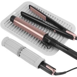 Tapete grande de silicona resistente al calor, herramientas profesionales para rizar, plancha plana,