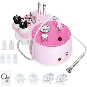 Máquina de microdermoabrasión de diamante profesional Plus, 3 en 1, dermoabrasión de diamante rosa,