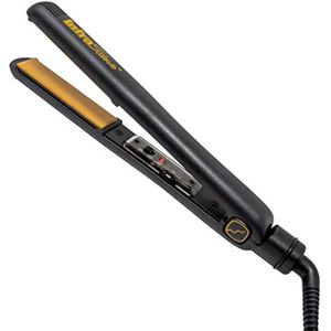 Plancha plana mediana original, 1 pulgada, color negro, placas flotantes de cerámica para un cabello