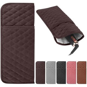 Bolsa de viaje portátil para herramientas para el cabello, resistente al calor, bolsa organizadora