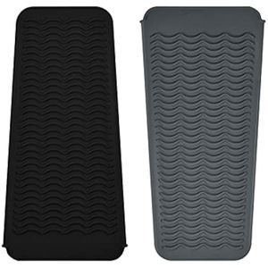 Alfombrilla de silicona resistente al calor para alisadora de pelo, plancha de prensado, rizador de
