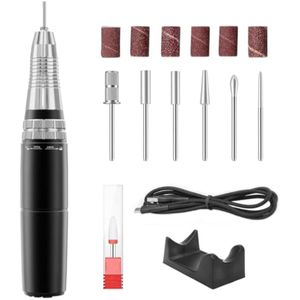 Taladro eléctrico de uñas profesional, kit de manicura y pedicura, juego de lima de uñas eléctrica,