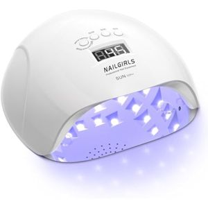NAILGIRLS - Lámpara de uñas LED UV, secador de uñas de 150 W para esmalte de uñas de gel, 4 ajustes