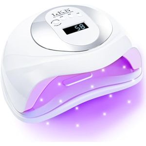LKE - Lámpara de uñas UV de 108 W, luz UV de viaje para uñas de gel para lámpara de uñas con 36