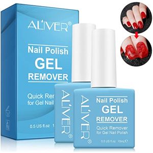 Removedor de esmalte de uñas de gel (paquete de 2), removedor de esmalte de uñas profesional ultra