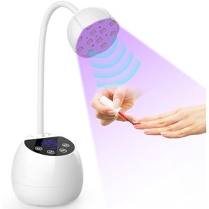 Lámpara de uñas LED UV inalámbrica de 36 W, mini luz UV para puntas de uñas Gel X, secadores de uñas